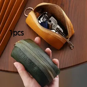 Elegant Ladies Wallet Car Key Holder Compact Storage Bag Simple Cute Key Case Mini Home Coin Purse Card Holder Travel Wallet Durable Wallet Travel Essentials