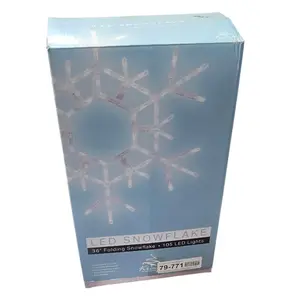 Holiday Festive Decor LED Snowflake String Lights Christmas lighting