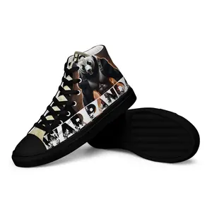 Men’s high top canvas shoes War Panda