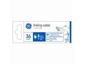 GE Lighting 107347 36 in. Linking Connector Cable for Plug-In & Direct Wire Undercabinet Fixtures, White