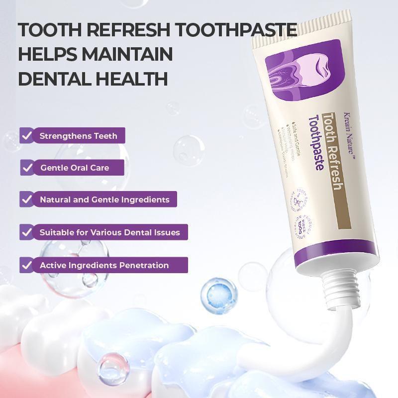 Kreain Nature Oral Care Toothpaste, fresh breath, preventtooth loss, natural ingredients, gentle care, refreshingtoothpaste, away from bad breath
