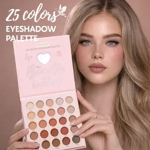 Portable Eyeshadow Palette Multi-Use Smoky Matte Earthy Colors Matte 25 Shades Eye Shadow, Makeup Essential for Everyday Use