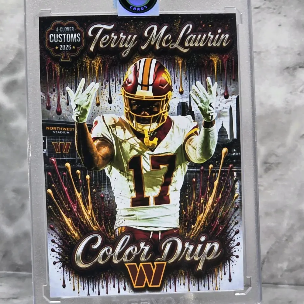 Terry McLaurin Commanders Custom One of One Football Card
