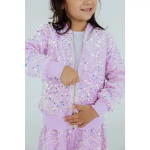 Lilac Velvet Sequin Jacket