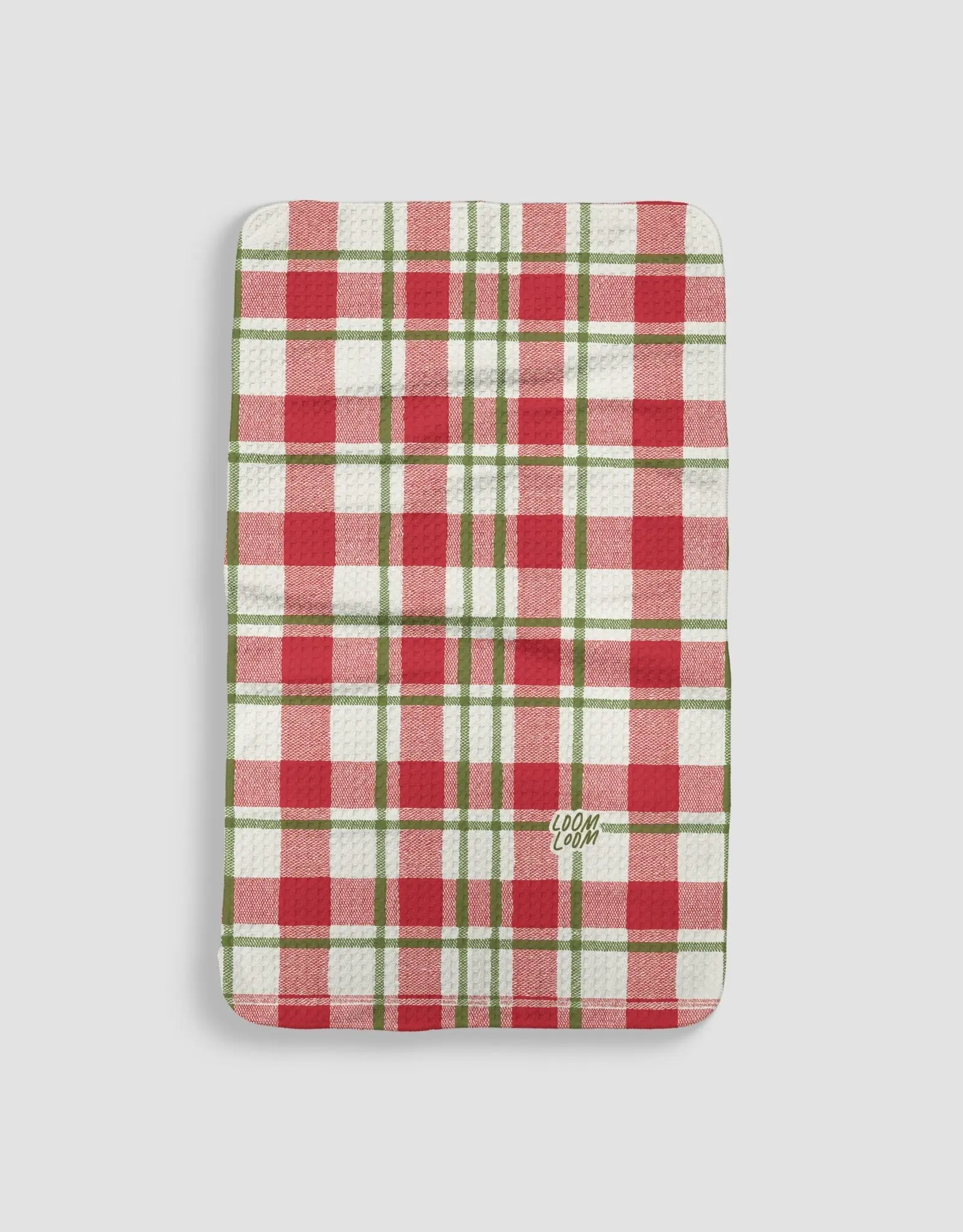 Christmas Flannel Kitchen Tea Towel - Double-Sided Print 16x28 Quick-Dry Absorbent Dish Towel