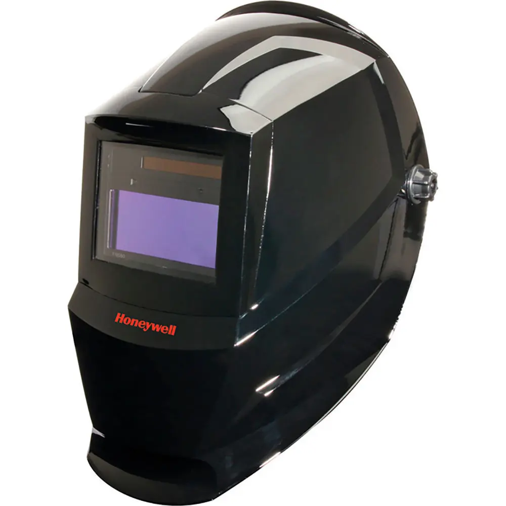 Honeywell North B2399065 Auto-Darkening Welding Helmet for Hobbyists, Shade 10, Ratchet Adjustment, -5°C to +55°C Operating Temp, 3-13/16 in x 1-11/16 in View Area, Replaceable Pad, Eliminates Constant Adjustments