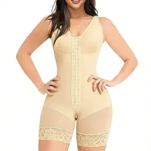 Everyday Adjustable Bodysuit for Women – Soft Stretchy Fabric, Lace Trim with Silicone Grip, YKK Zipper Open Crotch, U-Neck & Wide Shoulder Straps for a Smooth Fit Posture Correction Back Support Strap