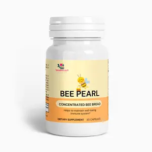 Bee Pearl Healthcare Supplement Fitness - 30 Capsules with Pollen, Nectar & Enzyme Blend, Vitamins, Microelements & Antioxidants for Health and Fitness Edible Dietary