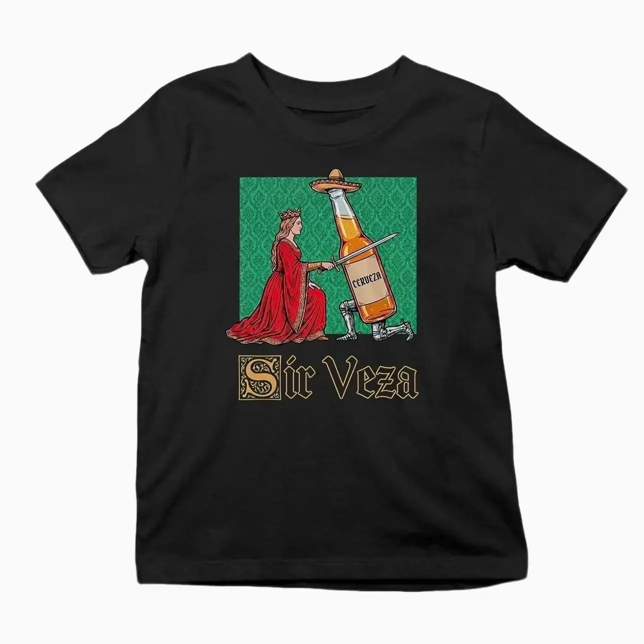 Sir Veza Cerveza Beer Mexican Sombrero Shirt, Unisex Men & Women, Trendy Streatwear Gift, Cotton