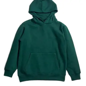 Unisex Green Long-sleeve Hoodie - High-quality Material for Comfort and Warmth
