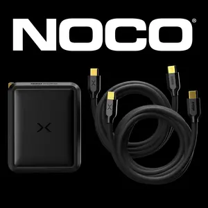 NOCO XGrid X140 + Dual XC2 Charging Bundle – 140W Dual-Port USB-C GaN Charger with Two 240W USB-C to USB-C Cables – PD 3.1, QC 5.0, PPS, USB-IF Certified, 6-Foot Fast Charging Kit
