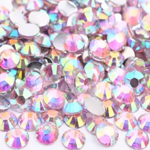Lt Pink AB Resin Rhinestones