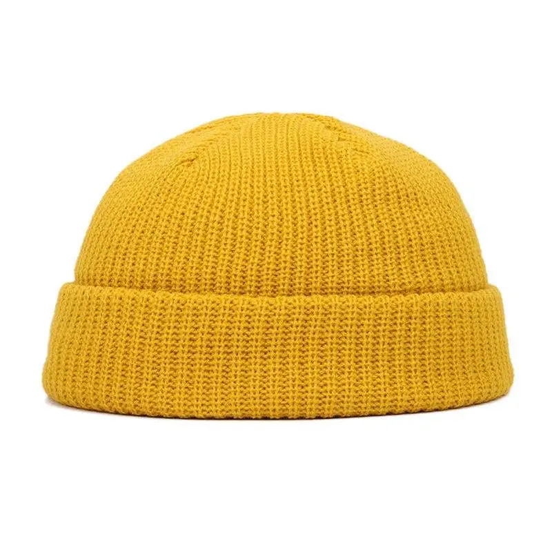 beanie golden yellow