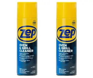 ZEP 19 oz. Heavy-Duty Oven and Grill Cleaner, pots and pans, BBQ grill cleaner, kitchen stove, commercial kitchen, spray and wipe, non-scratch, deep cleaning, 19 oz bottle, case of 12, bulk pack, Zep brand, grease cutter, burnt food remover, easy clean
