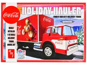 Ford C-600 City Delivery Truck "Holiday Hauler - Coca-Cola" (Skill 3) 1/25 Plastic Model Kit by AMT