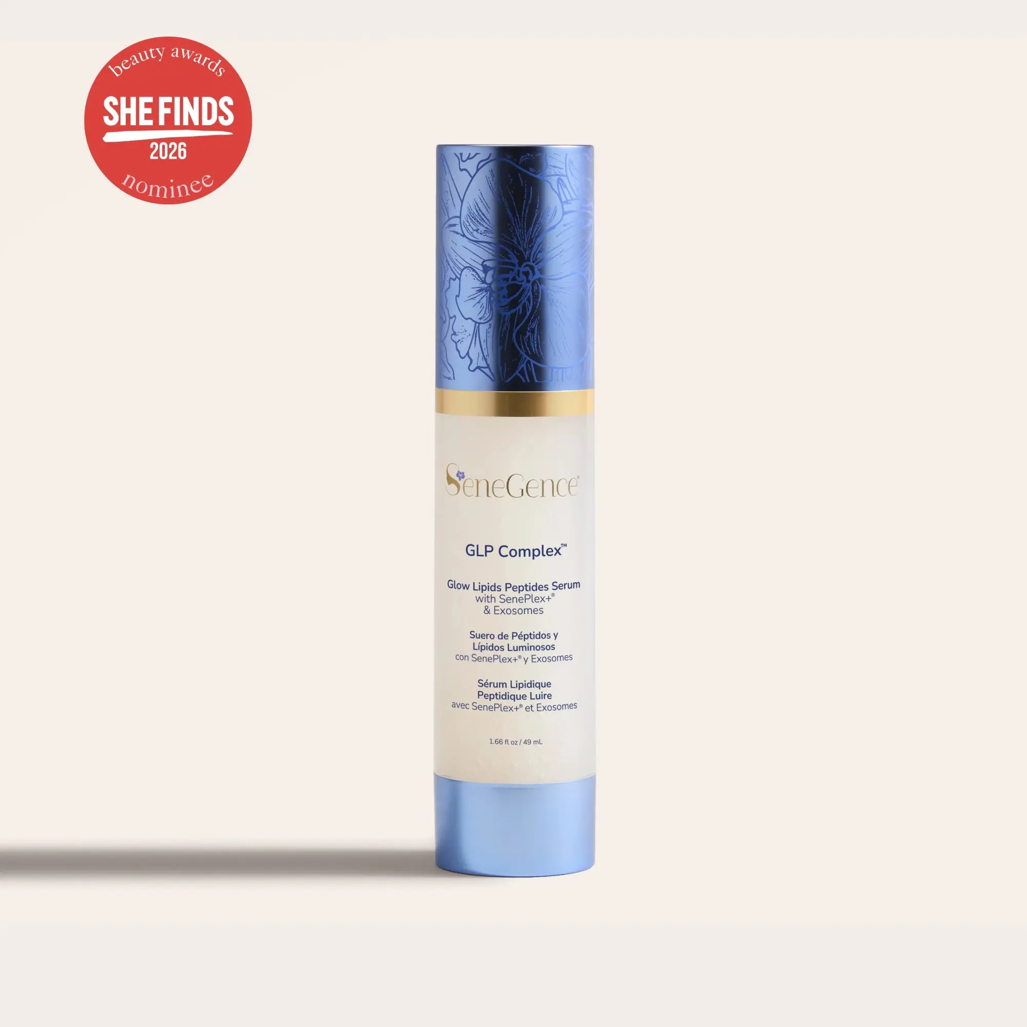 Glow, Lipids & Peptides Facial Serum with SenePlex+ & Plant-Derived Exosomes | Hydrating Face Serum | 30 ml / 1 fl oz Glow, Lipids & Peptides Facial Serum with SenePlex+ & Plant-Derived Exosomes | Hydrating Face Serum | 30 ml / 1 fl oz