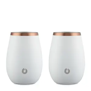 Stainless Steel Sauvignon Blanc Wine Glass, Set of 2 - White