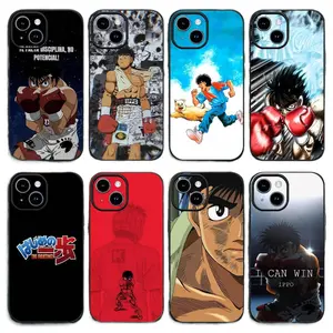 H-Hajime No Ippo Cool Anime Phone Cases for iPhone 17 Air 16 Pro Max 15 14 Plus 13 12 11 Classic Black Soft Shell