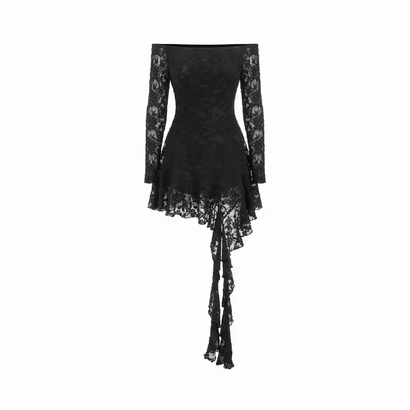 corset lace wedding dress with sleeves Romantic Lace and Organza Off-Shoulder Corset Ball Gown Wedding Dress with Puffy Sleeves Made to Measure main image 0