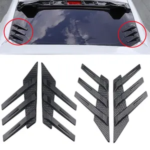 Universal Car Side Wing Body Bumper Sticker, Rear Window Decorative Spoiler Triangular Louver Decoration, Auto Modification Accessories, Vehicle Exterior Decoration
