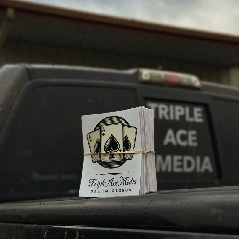 Triple Ace Media OG Triple Ace Sticker V2 - Iconic Design - 3”W x 4”H - PIMP Collection
