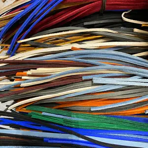 1 lb Leather Lace Bundles in 1/8", 1/4" and 3/16" - Assorted Colors