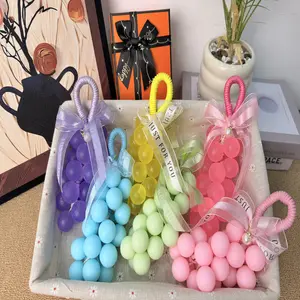 Grape Soap on a Rope Handmade DIY Decorative Natural Gentle Moisturizing Cleansing Long Lasting Fresh Scent Home Decor Bathroom Accessory Christmas Valentine's Day Gifts