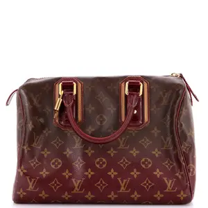 Pre-owned Louis Vuitton Canvas Coated Top Handle Bags Speedy Handbag Limited Edition Monogram Mirage 30 by Rebag