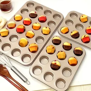 Cake Molds Set, 48-Piece Baking Tray, Mini Cupcake Pan Tin, Perfect for Home Bakers & Professional Use, Durable Design, Easy Clean