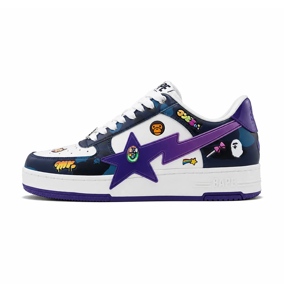BAPE X MR. BAPESTA SNEAKER MULTI