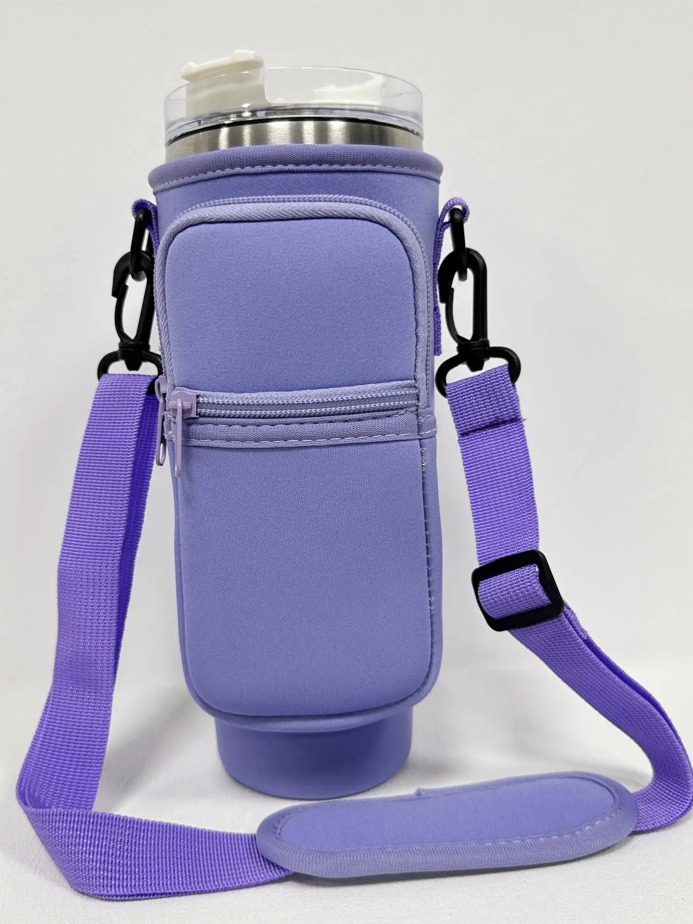 40oz Water Bottle Holder with Phone Pocket Summer Portable Water Bottle Shoulder Bag Water Bottle Storage Bag for Outdoor Sports Travel