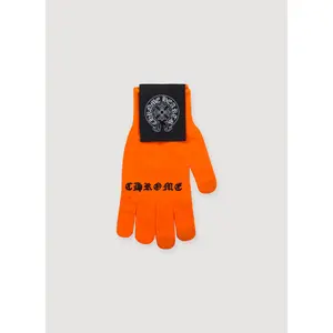 Chrome Hearts Checkmate Work Gloves Neon Orange