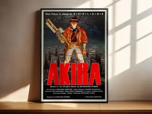 Akira Poster, Kaneda & Tetsuo Wall Art, Anime Manga Fan Decor - Number 03