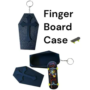 Coffin Finger Board Skate Case Keychain