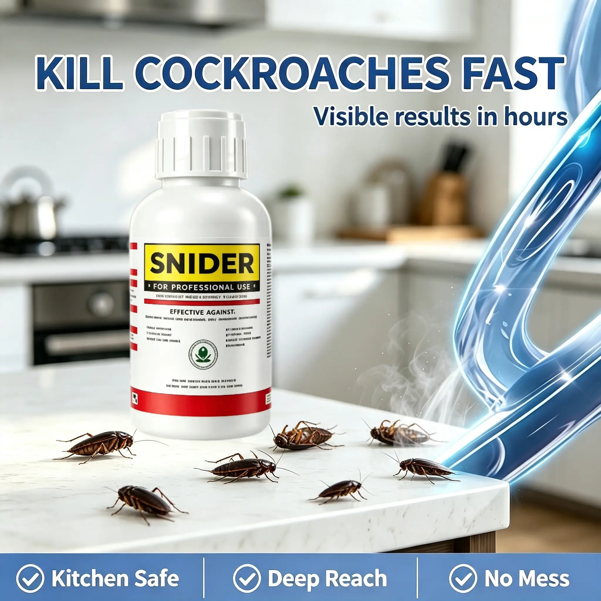 Natural Predators of Cockroaches - Specially Formulated forHot Summers - Indoor & Outdoor Protection and Eliminationcontrol Non-Toxic Roach Killer Liquid Multi Use Home PestRepellent Multi-Species Bait Home Pest Repellent