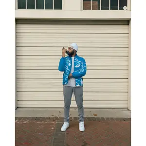 "Polar Bear Blue" Puffer Jacket