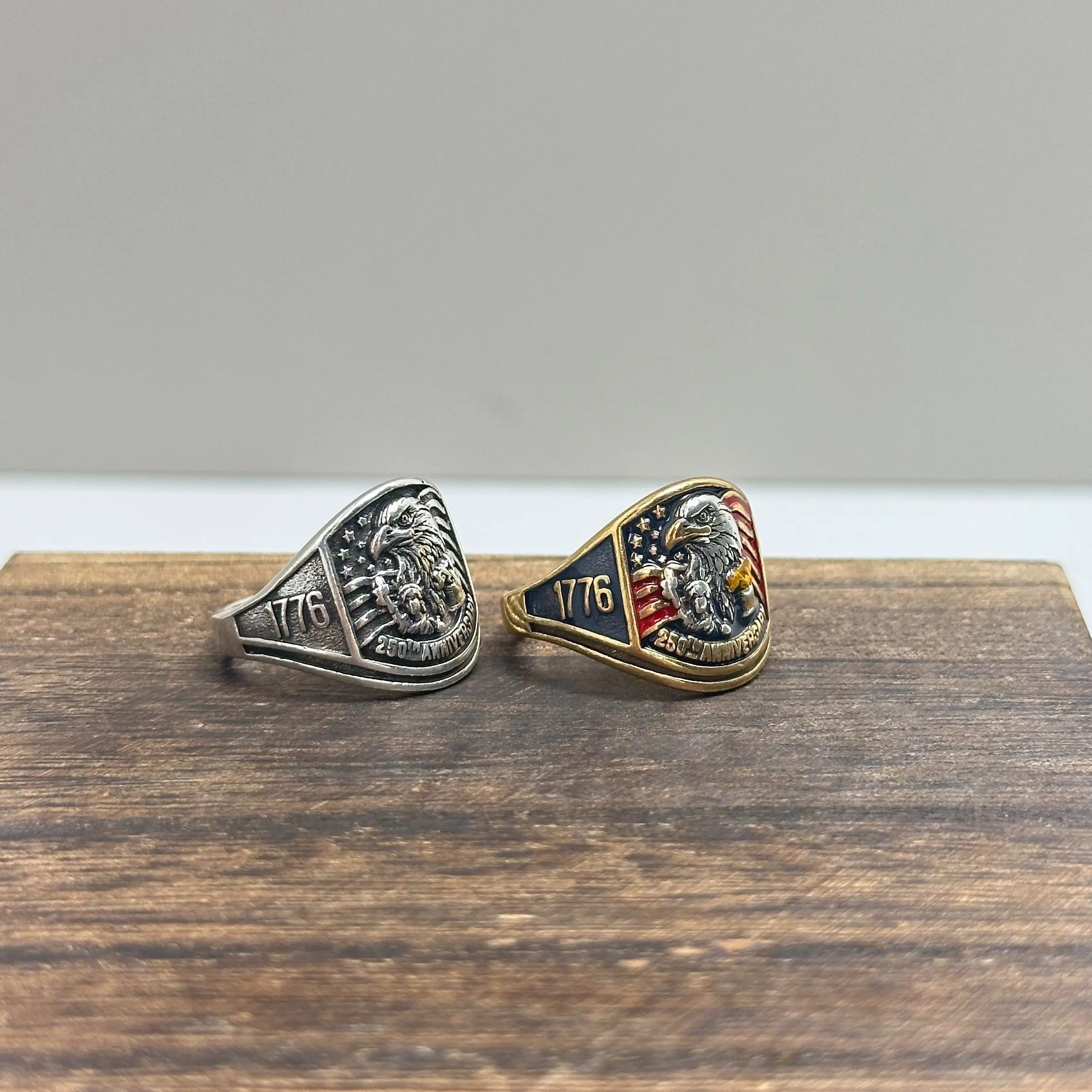 Patriotic Freedom Ring – Adjustable Unisex Inspirational Ring, Celebrating 250 Years of American Freedom (1776–2026), Father’s Day Gift campingessentials