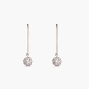 Simple Silver Drop Earrings