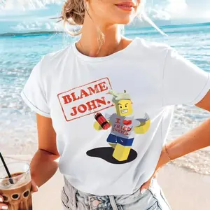 [Sale Up To 50%] [100% Cotton] Shedletsky Blame John Shirt, Shedletsky Blame John design, Shedletsky Forsaken Sweatshirt, Gift for Men, Gift for her