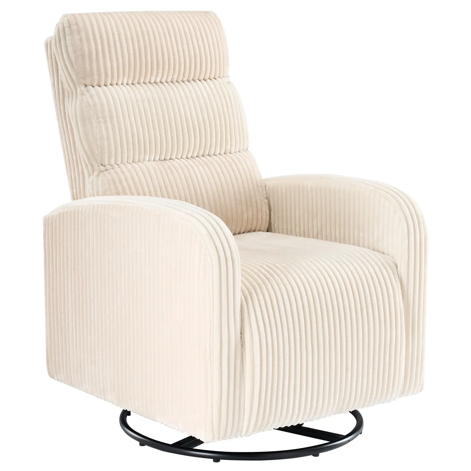 360°Swivel Nursery Chair Comfy Corduroy Chair for Bedroom Rocking Chair with Thick Cushion High Back Sofa for Living Room Nursery Reading Room 360°Swivel Nursery Chair Comfy Corduroy Chair for Bedroom Rocking Chair with Thick Cushion High Back Sofa for Living Room Nursery Reading Room