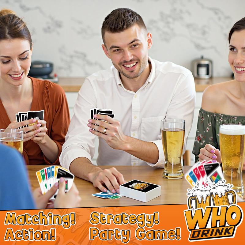 Whodrink，Drinking Games for Adults，The Party Game ，Fun and Easy Card Game for Game Nights，Drinking Board Games for Bachelorette Party,Couple Games,Valentine’s game for adults