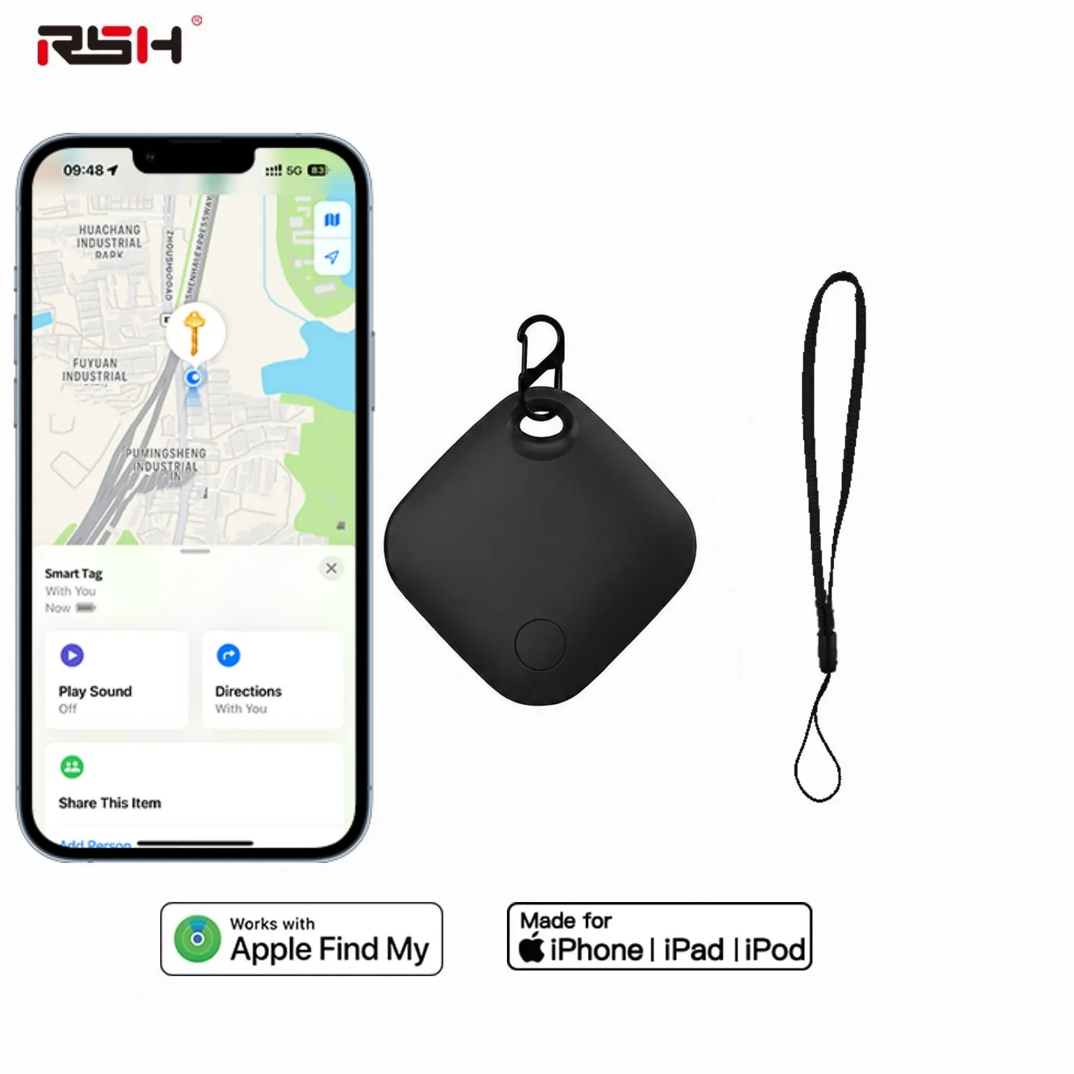 Airtag Project Tracker for iOS Find My APP, Smart Tracking Tag, Wireless Tag, Precise Location and Privacy Protection, Portable Key Finder, Keys Finder, Ideal for Tracking Important Items, Anti Lost Wireless