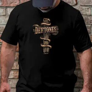 Deftones shirt, cross easter tee, vintage tshirt, retro unisex tee, Layer-Friendly, Works in Any Weather, Lightweight Feel, Moves