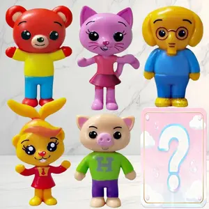 6pcs/set Cute Clown Anime Figure Toy PVC Education Model Dolls For Children Gift Desk Decorations