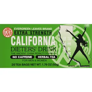 CALIFORNIA DIETERS' DRINK EXTRA STRENGTH TEA 1.76 OZ CALIFORNIA DIETERS' DRINK EXTRA STRENGTH TEA 1.76 OZ