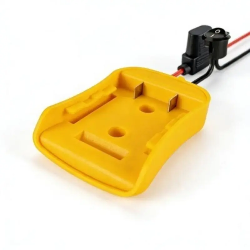 1 PC Power Tool Adapter Kit, For Dewalt 18V/20V Max Battery, With Switch Socket, Fuse Holder & 3 Fuses, DIY Battery Converter For Home Electric Tool Modification