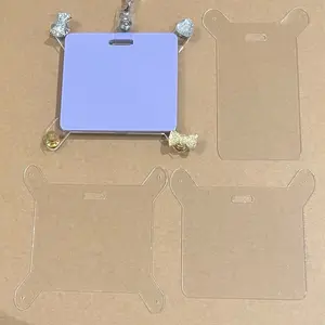 Badge Buddy Pin Holder Crystal Clear Display Fits Standard ID Badge 2 Sizes Available with 3 Options