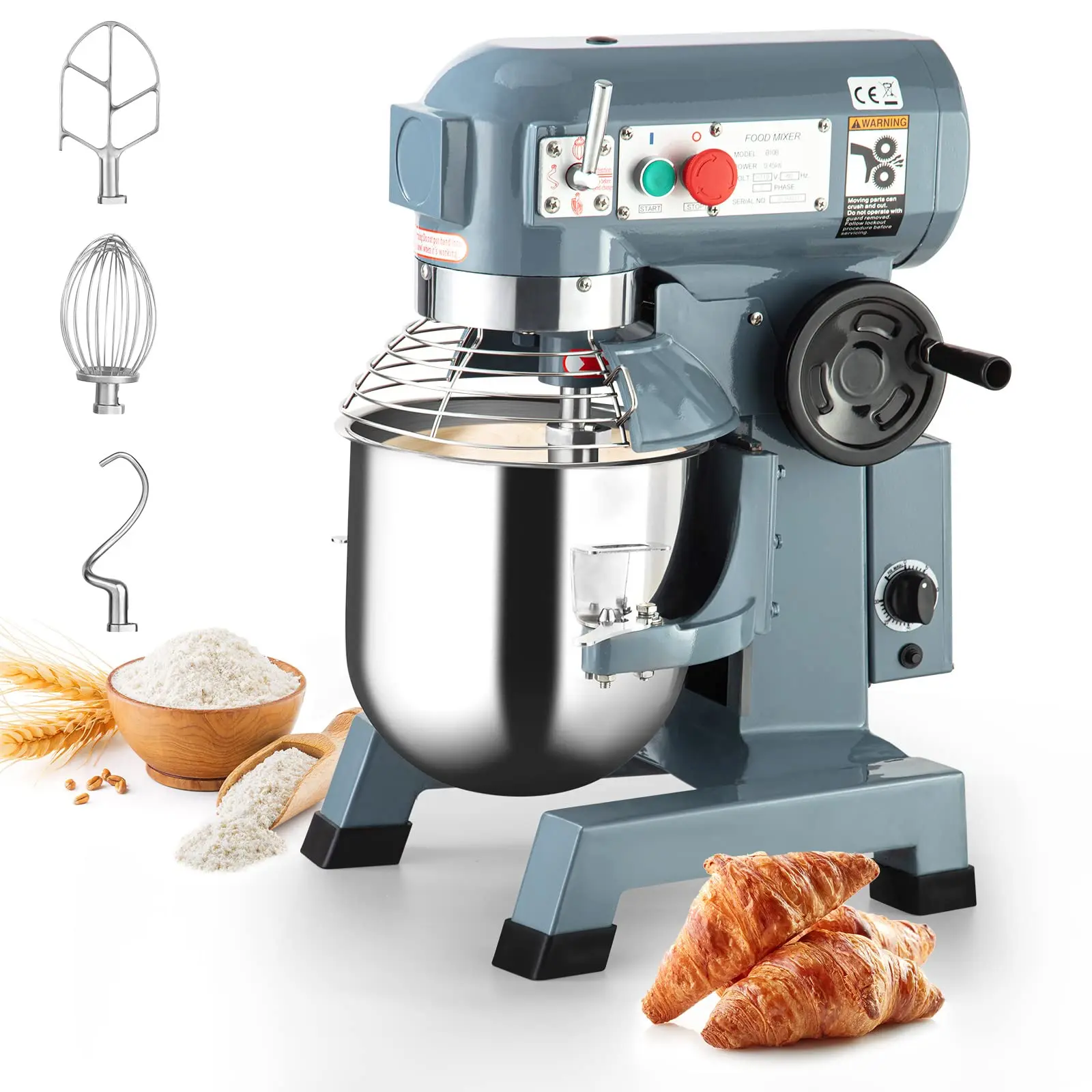 GARVEE Commercial Stand Mixer, 3-Speed Control, Stainless Steel Bowl GARVEE Commercial Stand Mixer, 3-Speed Control, Stainless Steel Bowl