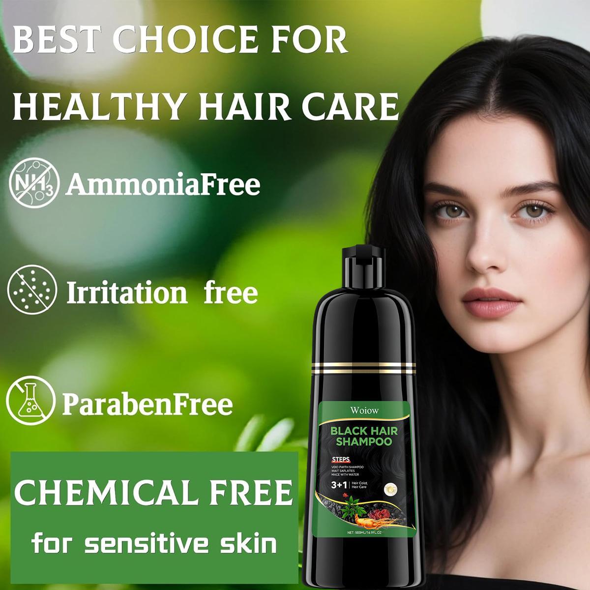 3 in 1 Hair Dye Shampoo - Can cover gray hairs,Herbal Ingredients,Contains Ginseng Extract,Natural Haircoloring, black hairdye 3 in 1 Hair Dye Shampoo - Can cover gray hairs,Herbal Ingredients,Contains Ginseng Extract,Natural Haircoloring, black hairdye