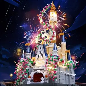 2568+ Pcs Building Block Toy Set, Cherry Blossom Castle House DIY Kit, Adult Construction Puzzle, Perfect Gift for Christmas & Halloween